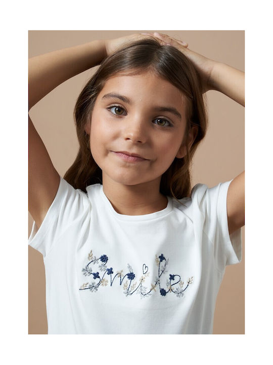 Mayoral Kids T-shirt Ecru