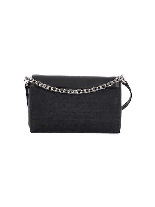 Calvin Klein Shoulder / Crossbody Bag with Zipper Black 4cm