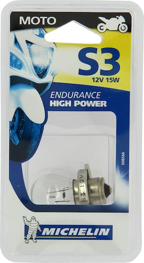Michelin Λάμπα Μοτοσυκλέτας Endurance High Power S3-P26s 12V 15W