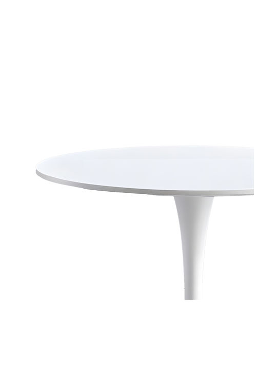 Elijah Table Kitchen Wooden White 60x60x74cm