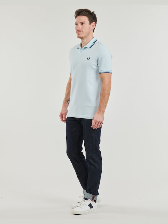 Polo Kurzarmhemd Blau