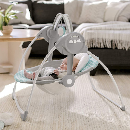 Ingenuity Електрически Релакс Бебе Люлка Swingity Swing Сив за Дете до 9кг
