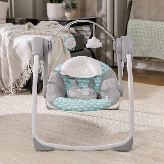 Ingenuity Електрически Релакс Бебе Люлка Swingity Swing Сив за Дете до 9кг