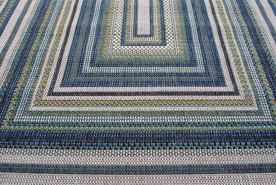 Eurofil Aurela 607 Teppich Rechteckig Sommer Korbweide Blau