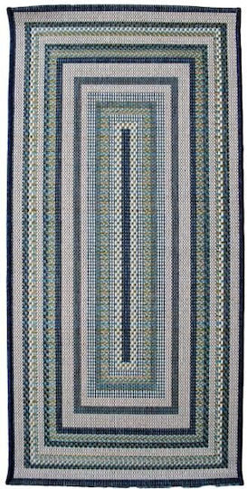 Eurofil Aurela 607 Teppich Rechteckig Sommer Korbweide Blau