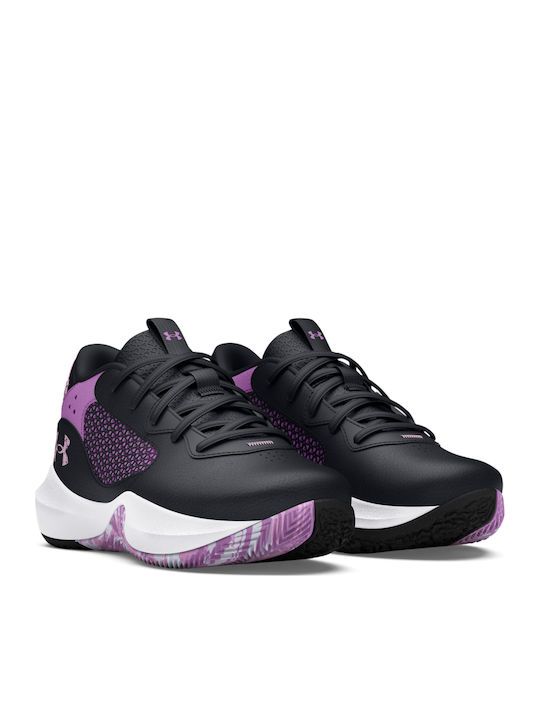 Lockdown 6 Kids Sports Shoes Basketball with Laces Black