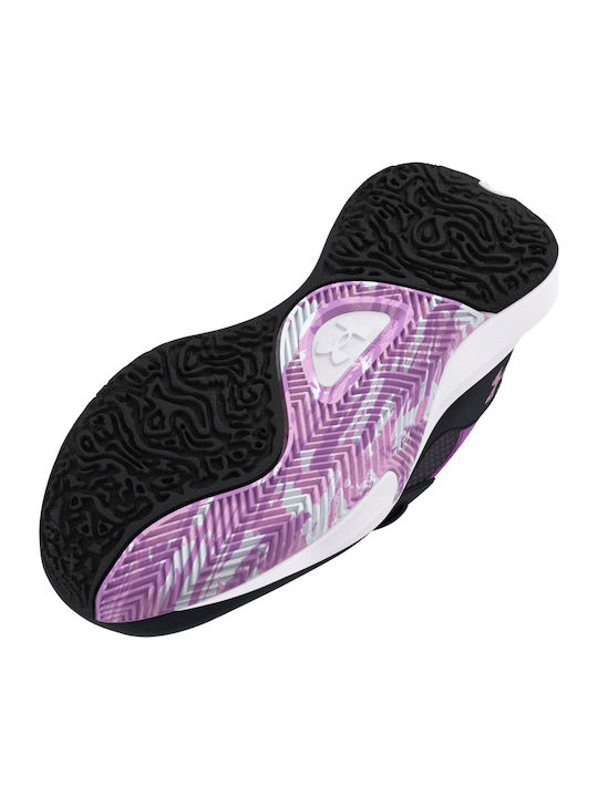 Lockdown 6 Kids Sports Shoes Basketball with Laces Black