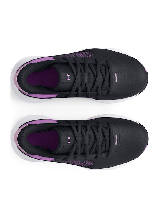 Lockdown 6 Kids Sports Shoes Basketball with Laces Black