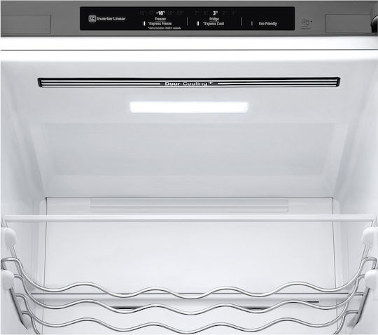 LG Fridge-Freezer 387lt Total NoFrost H203xW59.5xD68.2cm Inox GBV3200DPY