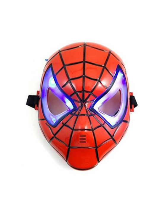 Mască de carnaval Hangers pentru copii Spiderman cu lumină Roșu