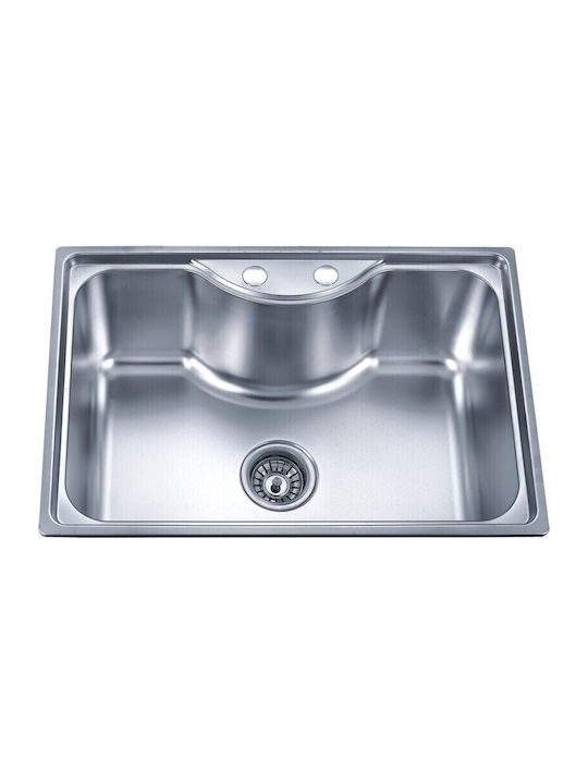 Inter Ceramic Alpaca ICSETICF72582907313ICK6546/6545 Drop-In Мивка Inox Ш65xД45см Сребрист