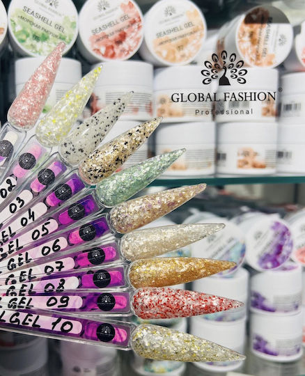 Global Fashion Gel Gel pentru Unghii Seashell 18 5gr