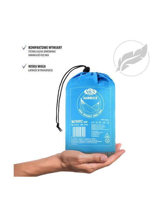 Nils Parachute Double Hammock Blue 290x140cm