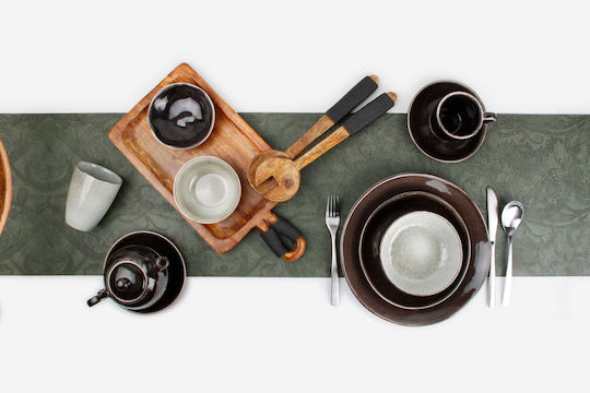 Salt & Pepper Плодова чиния Artisan Чиния Пустинята Керамика Зелен с Диаметър 20см