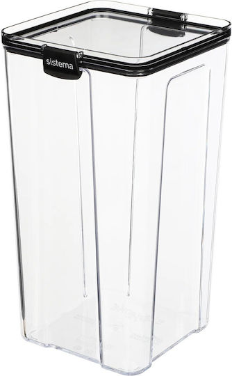 Sistema Ultra Vase General Use with Airtight Lid Plastic Transparent 4000ml