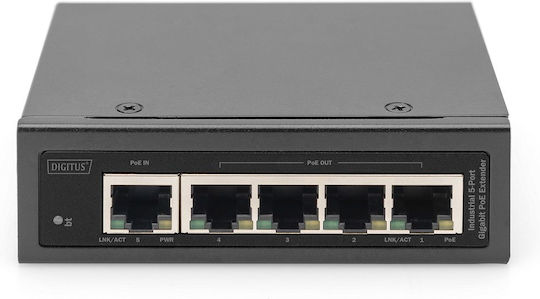 Digitus Unmanaged L2 PoE++ Switch with 5 Gigabit (1Gbps) Ethernet Ports