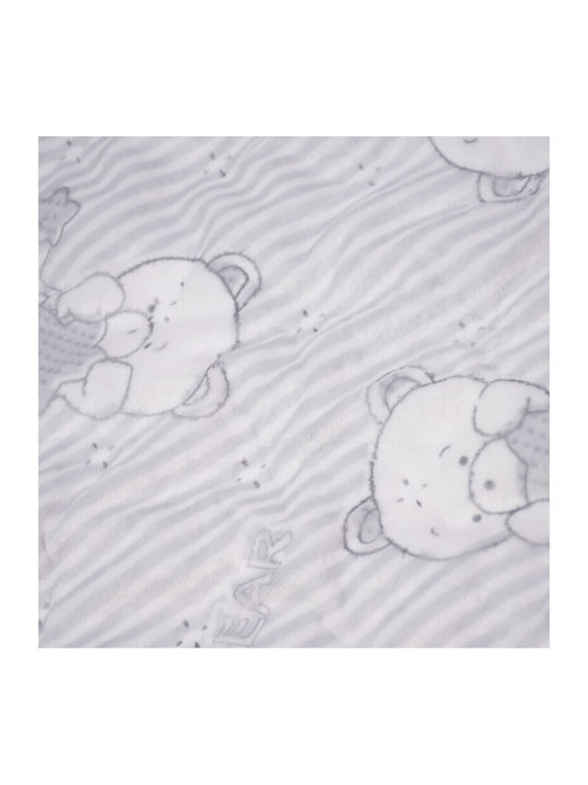 Kamtex Baby Κουβερτοπάπλωμα Κούνιας Γκρι 100x120cm