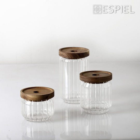 Espiel Βάζο Γενικής Χρήσης με Καπάκι Γυάλινο Διάφανο 350ml Espiel Βάζο Γενικής Χρήσης με Καπάκι Γυάλινο Διάφανο 350ml