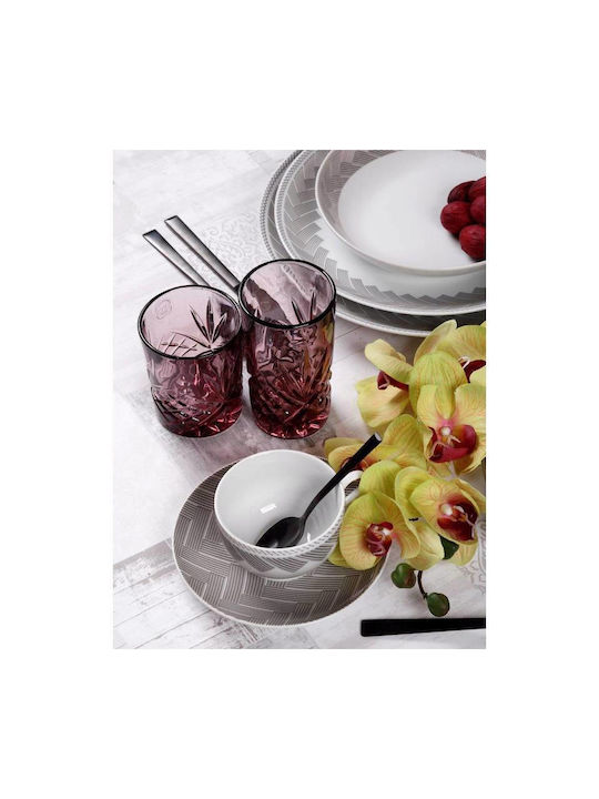 Cryspo Trio Plaza Cereal Serving Bowl Round made of Porcelain White with Diameter 16cm