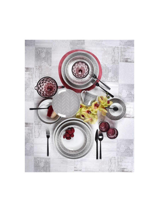 Cryspo Trio Plaza Cereal Serving Bowl Round made of Porcelain White with Diameter 16cm