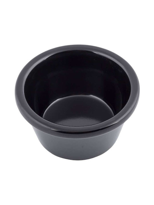 Tablecraft Dip Serving Bowl Round made of Melamine Black with Diameter 7cm