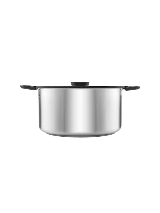 Fiskars Tiefer Edelstahl-Topf 7Es / 16cm
