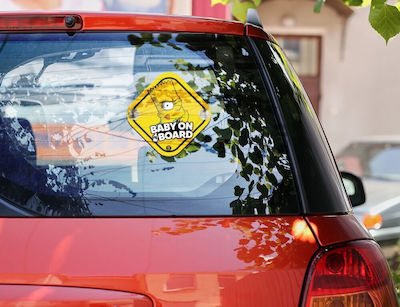 Koupakoupa Baby on Board Car Sign with Suction Cup Bart Simpson