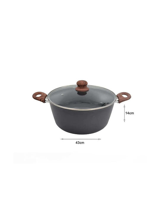 Sidirela Madera Aluminum Stockpot 28cm