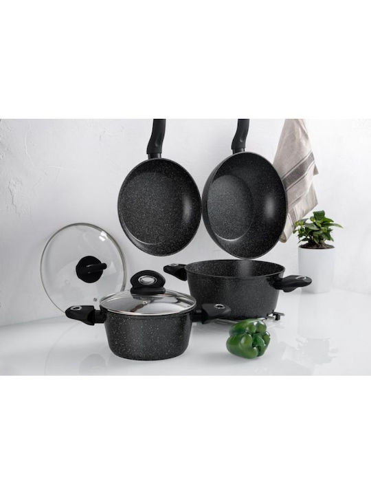 Bergner Tiefer Topf aus Aluminium 2.2Es / 20cm