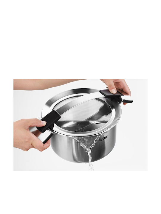 Woll Concept Pro Flacher Edelstahl-Topf 4Es / 24cm