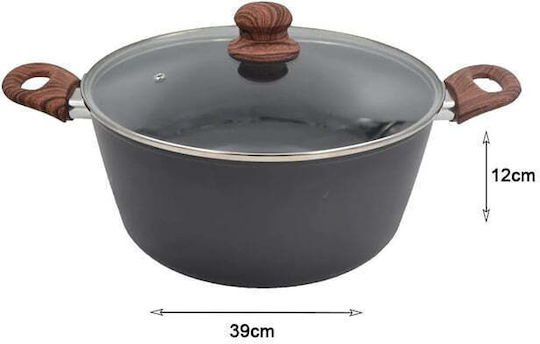 Sidirela Madera Βαθιά Κατσαρόλα από Αλουμίνιο 6lt / 24cm Sidirela Madera Βαθιά Κατσαρόλα από Αλουμίνιο 6lt / 24cm