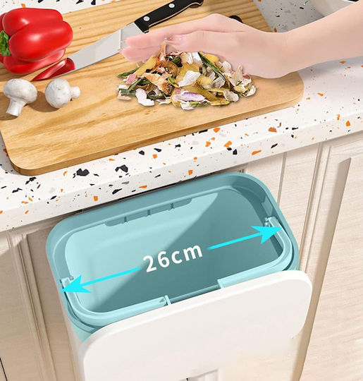 Home Use Кошче за Боклук за Шкаф Пластмасов Бял 9 л