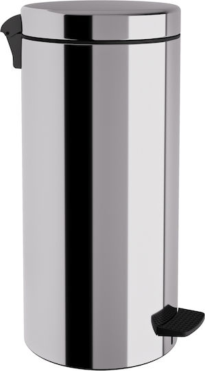 Pam & Co Inox Сребрист Кошче За Боклук 25л Pam & Co Inox Сребрист Кошче За Боклук 25л