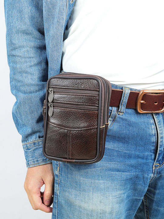 Cardinal Leather Belt Bag Brown