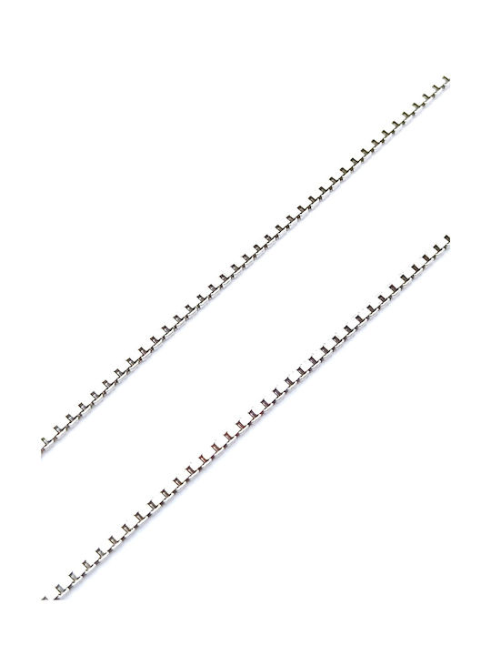 PS Silver Silberne Kette Nacken Dünn Dicke 1.15mm und Länge 50cm