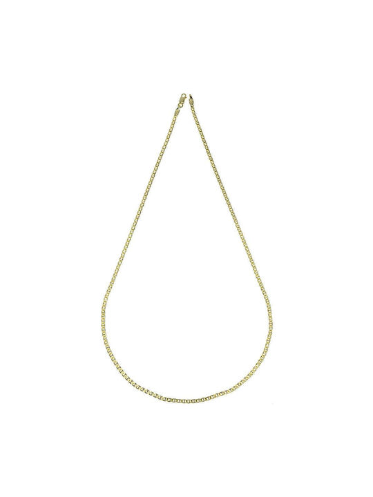 Korifidis Herren Goldene Kette Nacken 14K Länge 55cm