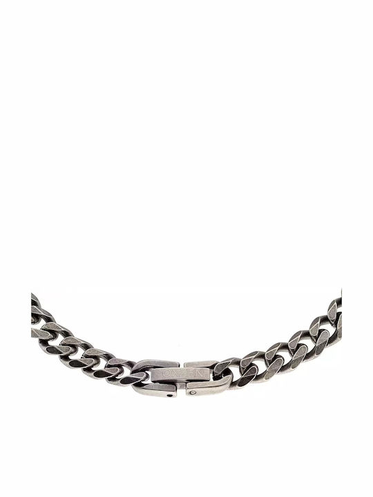 Oxzen Chain Hand made of Stainless Steel Wide Thickness 6mm