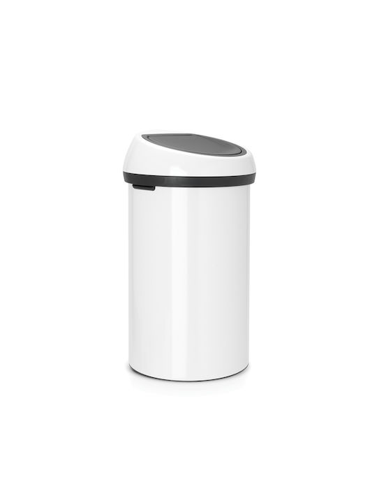 Brabantia Brabantia Touch Bin Mülleimer Metallisch Push Weiß 60lt