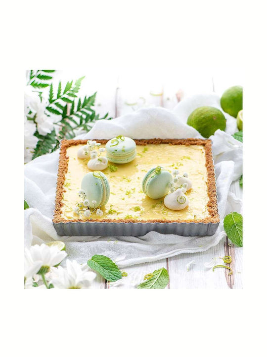 Decora Formă de Patiserie pentru Tartă din Aluminiu 21x21x3.5buc 1buc
