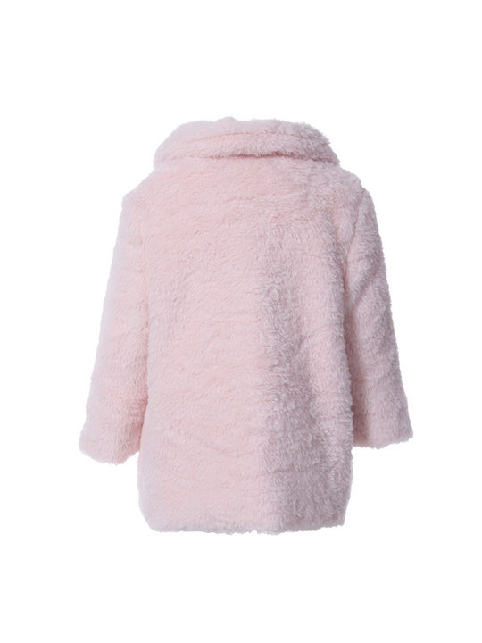 Yours by Tandem Kids Fur Coat Pink