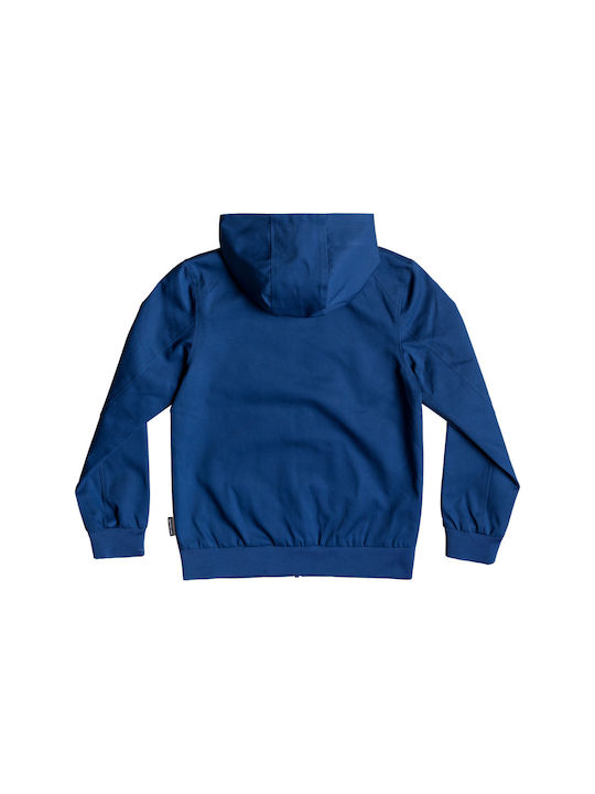 DC Waterproof Kids Casual Jacket with Hood Blue