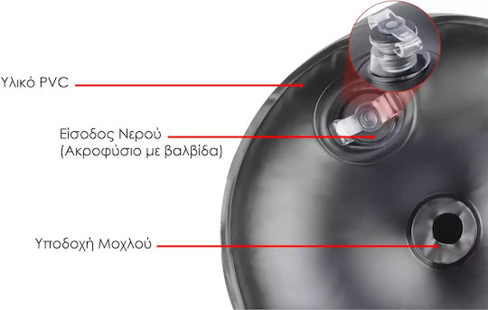 Clever Lamda Αλτήρες Σετ 2x 5kg με Νερό