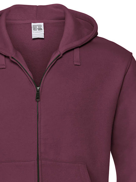 Russell Europe Authentic Werbe-Hoodie Burgundy