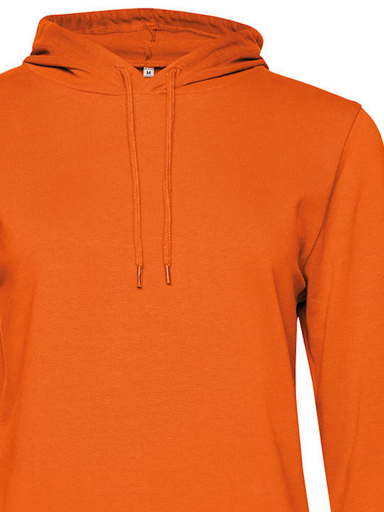 B&C Women's Long Sleeve Promotional Sweatshirt Orange