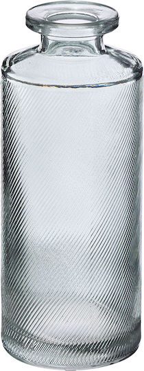 Atmosphera Set Dekorative Glasvasen Einzelgrün 5,4xH13,2cm 3Stücke