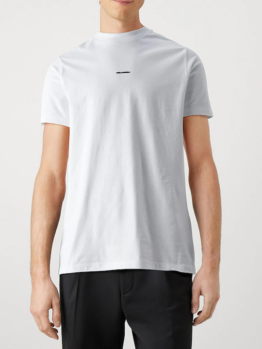 Karl Lagerfeld Men's Short Sleeve Blouse White