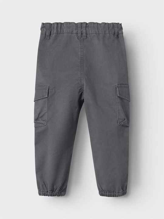 Name It Pantaloni cargo copii din material textil Γκρι