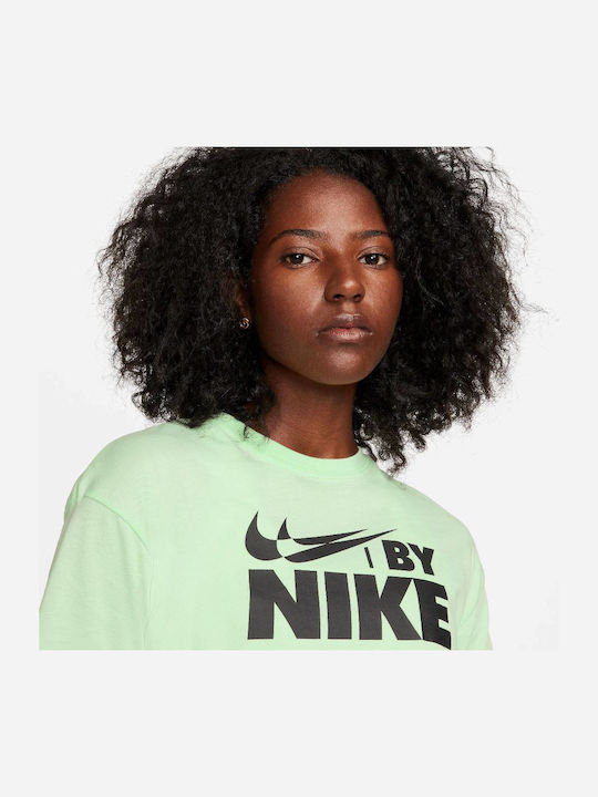 Sportswear Γυναικείο Αθλητικό Crop T-shirt Vapor Green