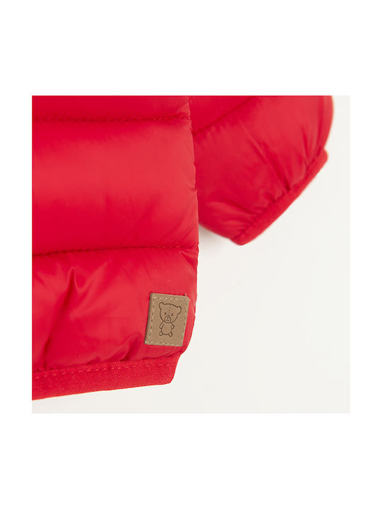 Cool Club Kids Quilted Jacket with Hood Red