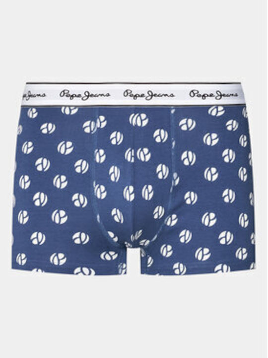 Ανδρικά Μποξεράκια Μπλε με Σχέδια 3Pack
